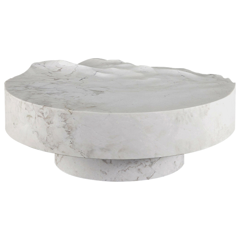 Дизайнерский журнальный стол Mathieu Lehanneur Sculpts Ocean Memories Round White Белый Мрамор Bianco Дизайнерский журнальный стол Mathieu Lehanneur Sculpts Ocean Memories Round White Белый Мрамор Bianco в Челябинске | Loft Concept