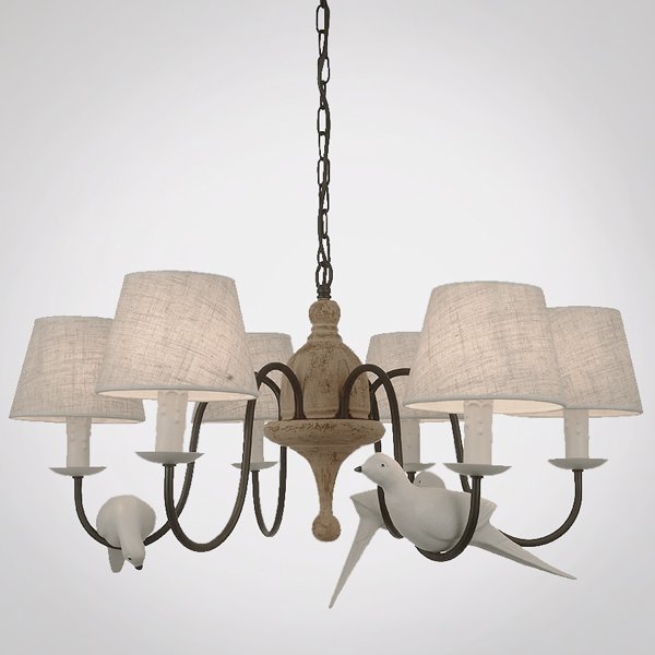 Люстра Norman Bird Chandelier ivory ( слоновая кость ) Люстра Norman Bird Chandelier ivory ( слоновая кость ) в Челябинске | Loft Concept