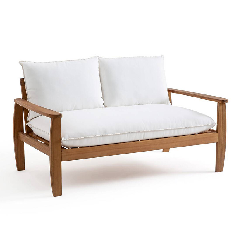 Уличный диван с деревянным каркасом Jensen Sofa Древесина Уличный диван с деревянным каркасом Jensen Sofa Древесина в Челябинске | Loft Concept