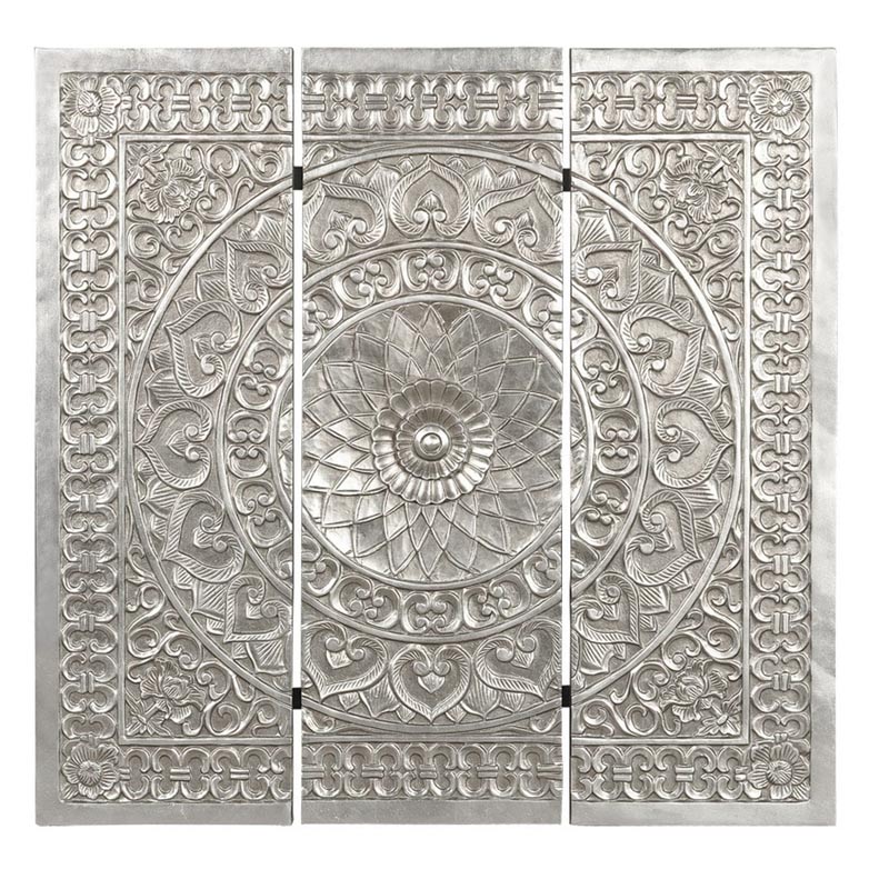 Панно Silver Patterns Серебряный Панно Silver Patterns Серебряный в Челябинске | Loft Concept