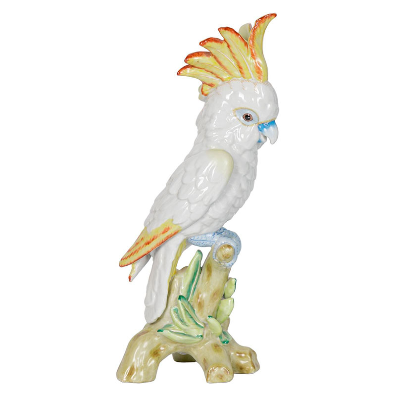 Статуэтка фарфоровая Попугай Parrot Белый Статуэтка фарфоровая Попугай Parrot Белый в Челябинске | Loft Concept