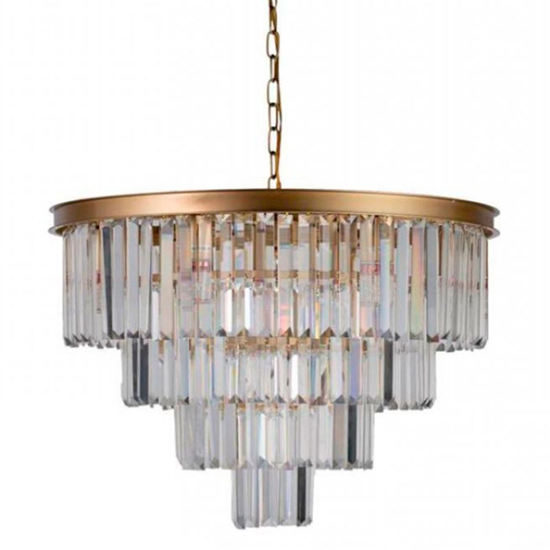 Круглая Люстра RH 1920s Odeon GOLD iron Four Layers Серое Прозрачное диаметр 60 см Золотой Прозрачное Стекло Круглая Люстра RH 1920s Odeon GOLD iron Four Layers Серое Прозрачное диаметр 60 см Золотой Прозрачное Стекло в Челябинске | Loft Concept