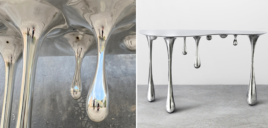 Дизайнерская Консоль Melting Silver Console Zhipeng Tan Дизайнерская Консоль Melting Silver Console Zhipeng Tan - Loft-Concept в Челябинске
