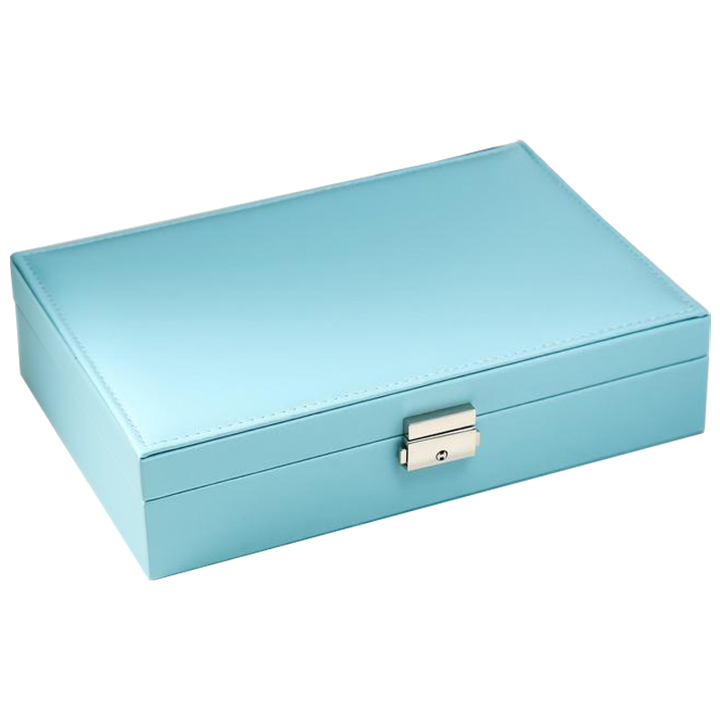 Шкатулка Azurine Jewerly Organizer Box light blue Голубой Бежевый Шкатулка Azurine Jewerly Organizer Box light blue Голубой Бежевый в Челябинске | Loft Concept