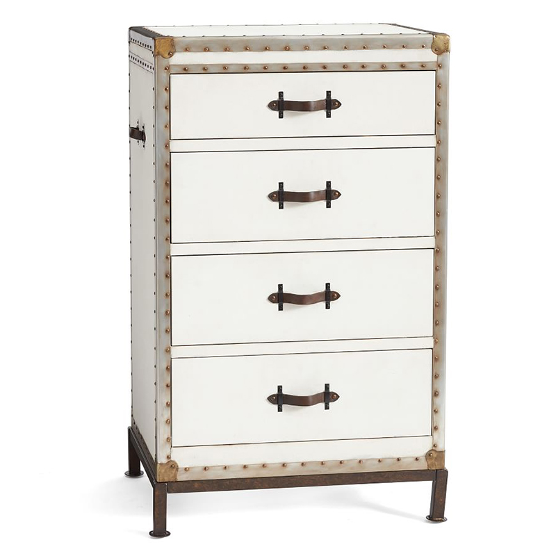 Комод в винтажном стиле Vintage Chests Mini Белый Белый Коричневый Комод в винтажном стиле Vintage Chests Mini Белый Белый Коричневый в Челябинске | Loft Concept