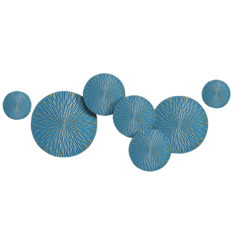 Арт-объект на стену Blue Discs Голубой Арт-объект на стену Blue Discs Голубой в Челябинске | Loft Concept