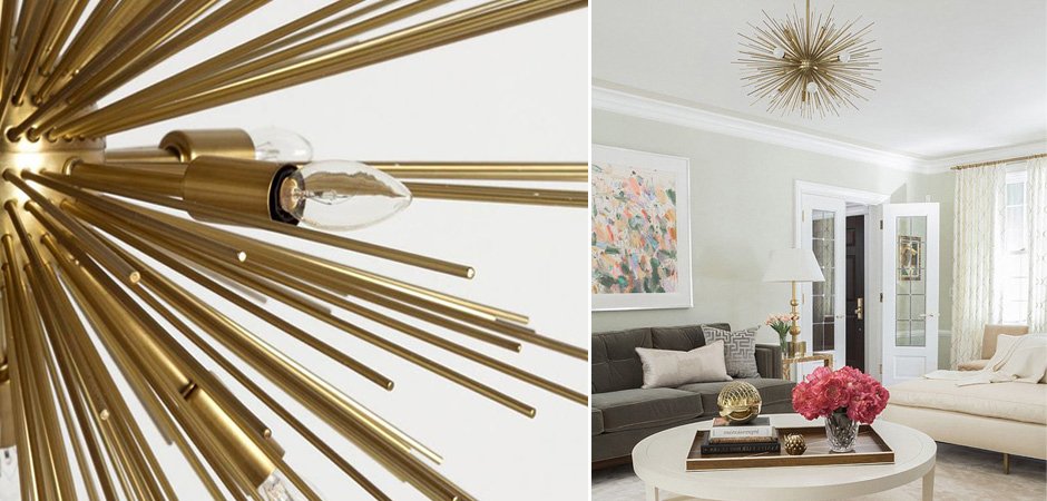 Люстра ASTRA Chandelier Sputnik Brass Люстра ASTRA Chandelier Sputnik Brass - Loft-Concept в Челябинске