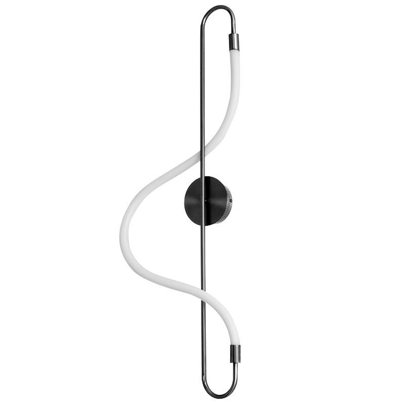 Светодиодное Бра Knot Lihgt Черное Черный Белый Светодиодное Бра Knot Lihgt Черное Черный Белый в Челябинске | Loft Concept