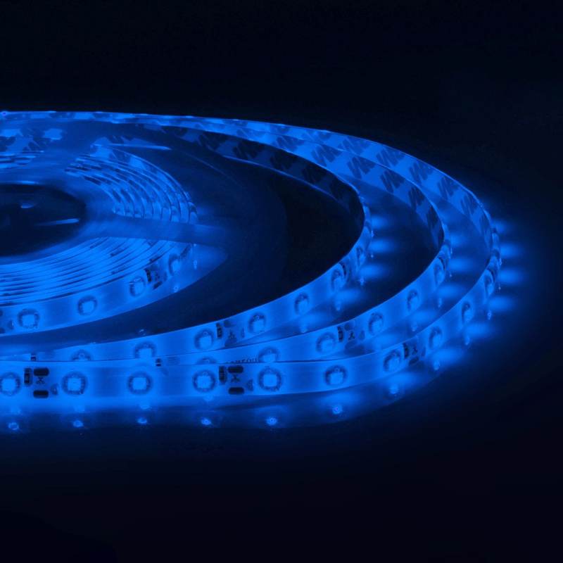 Светодиодная влагозащищенная лента 4,8W/m 60LED/m 3528SMD синий Белый Светодиодная влагозащищенная лента 4,8W/m 60LED/m 3528SMD синий Белый в Челябинске | Loft Concept
