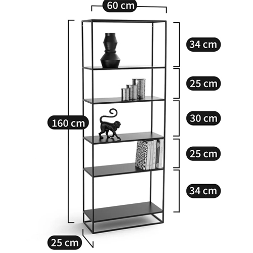 Металлический стеллаж Menzie Black Wide Metal Rack Металлический стеллаж Menzie Black Wide Metal Rack в Челябинске