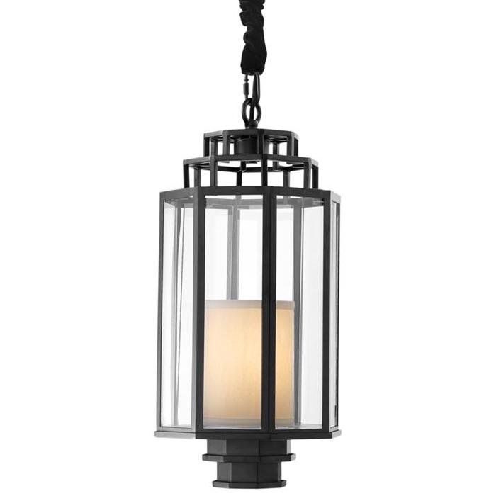 Люстра Lantern Monticello S Черный Прозрачное Стекло Кремовый Люстра Lantern Monticello S Черный Прозрачное Стекло Кремовый в Челябинске | Loft Concept