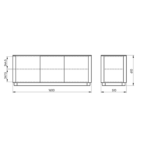 Тумба белая с 3-мя дверцами Tammi  в Челябинске