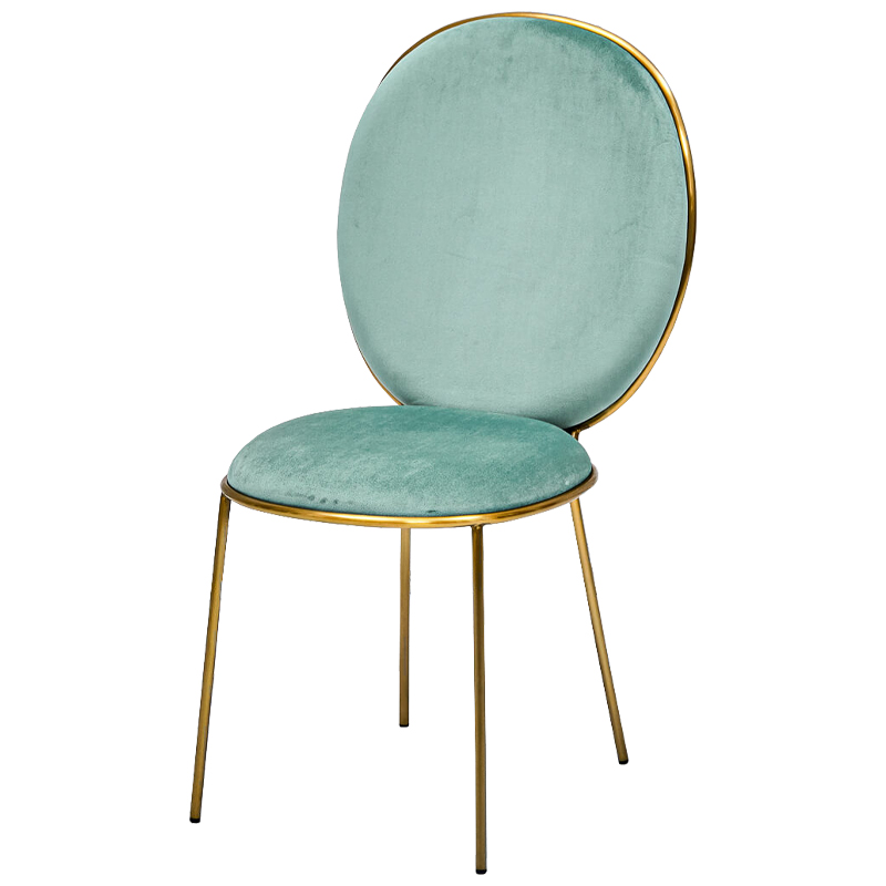 Стул STAY Chair Mint Мятный Глянцевое золото Стул STAY Chair Mint Мятный Глянцевое золото в Челябинске | Loft Concept