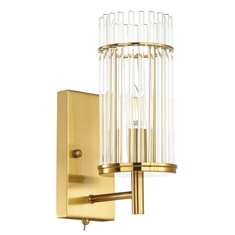 Бра Wendel Sconce Прозрачный Глянцевое золото Бра Wendel Sconce Прозрачный Глянцевое золото в Челябинске | Loft Concept
