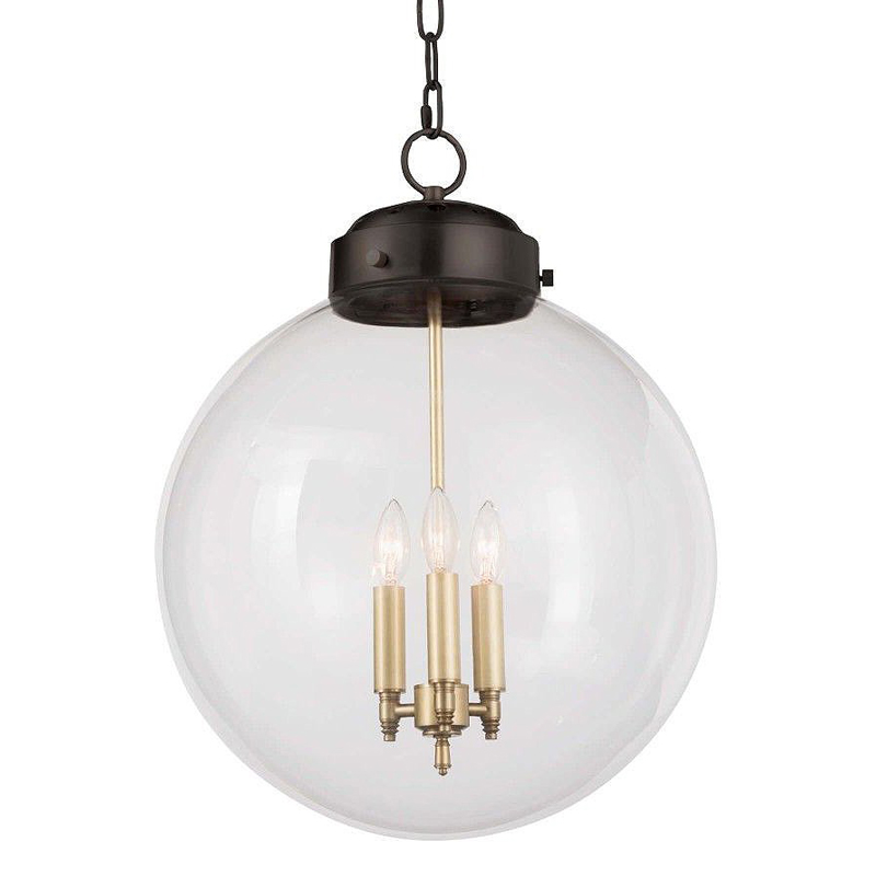 Подвесной светильник Conor Globe Hanging lamp Black Черный Прозрачный (Transparent) Подвесной светильник Conor Globe Hanging lamp Black Черный Прозрачный (Transparent) в Челябинске | Loft Concept