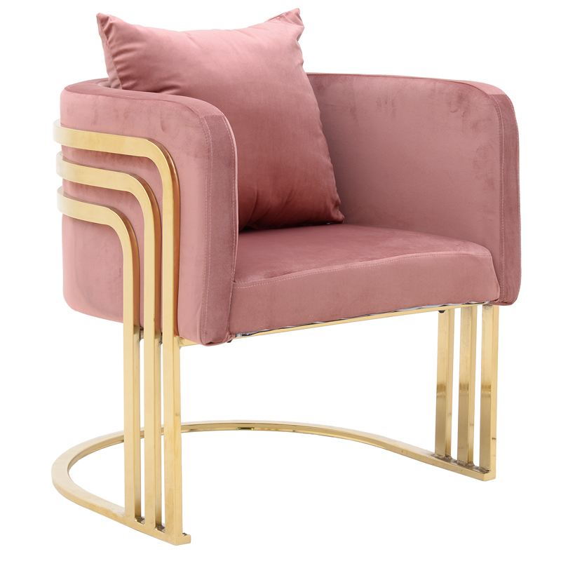 Кресло Custodia Armchair Pink Розовый Глянцевое золото Кресло Custodia Armchair Pink Розовый Глянцевое золото в Челябинске | Loft Concept