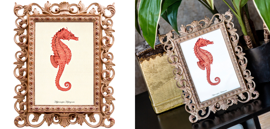 Постер Red Seahorse Poster Постер Red Seahorse Poster - Loft-Concept в Челябинске