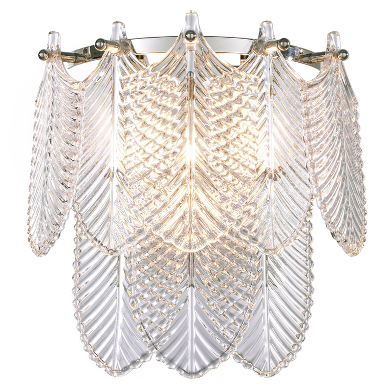 Бра Eichholtz Wall Lamp Verbier clear Прозрачное Стекло Никель Бра Eichholtz Wall Lamp Verbier clear Прозрачное Стекло Никель в Челябинске | Loft Concept