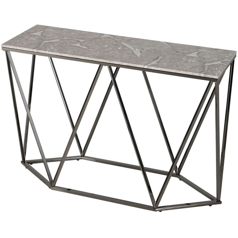 Консоль Kovaldzhi Collection Frame Geometry Dark Chrome Бежево-серый Белый Мрамор Bianco Темный хром Консоль Kovaldzhi Collection Frame Geometry Dark Chrome Бежево-серый Белый Мрамор Bianco Темный хром в Челябинске | Loft Concept