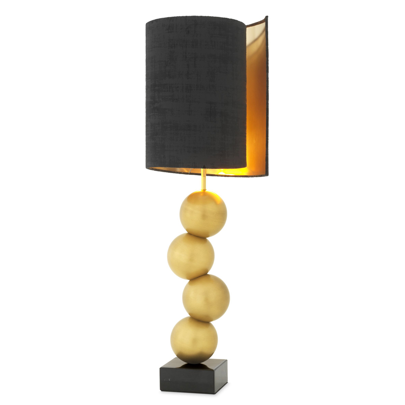 Настольная лампа Eichholtz Table Lamp Aerion Brass Черный Латунь Античная полированная Черный Мрамор Nero Настольная лампа Eichholtz Table Lamp Aerion Brass Черный Латунь Античная полированная Черный Мрамор Nero в Челябинске | Loft Concept