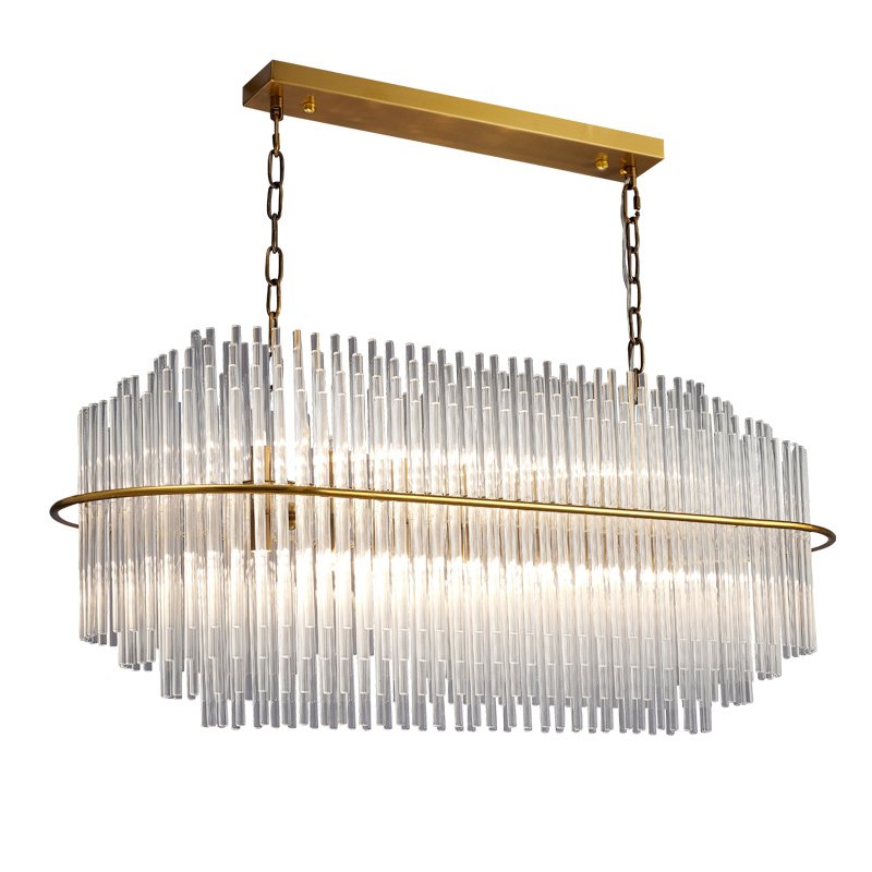 Люстра Nembus KEBO STILL LINE CHANDELIER Латунь Прозрачный Люстра Nembus KEBO STILL LINE CHANDELIER Латунь Прозрачный в Челябинске | Loft Concept