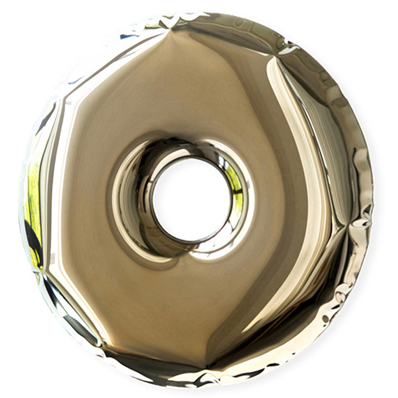 Арт-объект на стену Rondo Polished Stainless Steel Wall Mirror by Zieta Gold Глянцевое золото Арт-объект на стену Rondo Polished Stainless Steel Wall Mirror by Zieta Gold Глянцевое золото в Челябинске | Loft Concept