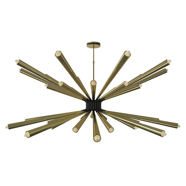 Люстра DORSEY Chandelier by DELIGHTFULL Латунь Черный Люстра DORSEY Chandelier by DELIGHTFULL Латунь Черный в Челябинске | Loft Concept