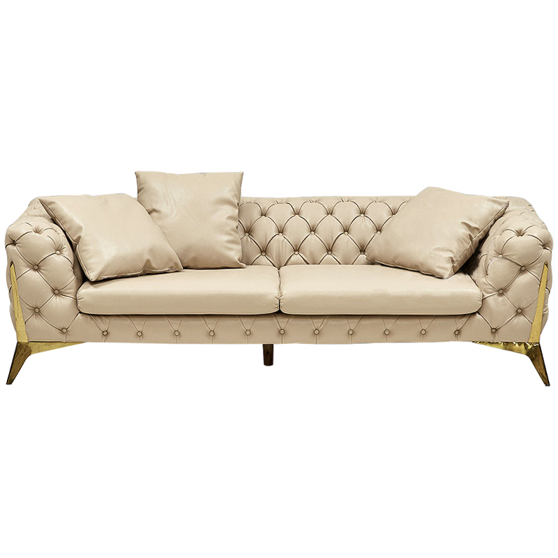 Диван Bramwell Sofa Кремовый Золотой Диван Bramwell Sofa Кремовый Золотой в Челябинске | Loft Concept