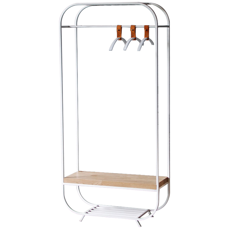 Рейл Franks Industrial Metal Rust Clothes Rail Белый Древесина Рейл Franks Industrial Metal Rust Clothes Rail Белый Древесина в Челябинске | Loft Concept