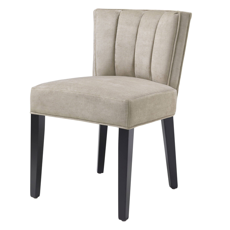 Стул Eichholtz Dining Chair Windhaven Greige Бежево-серый Черный Стул Eichholtz Dining Chair Windhaven Greige Бежево-серый Черный в Челябинске | Loft Concept