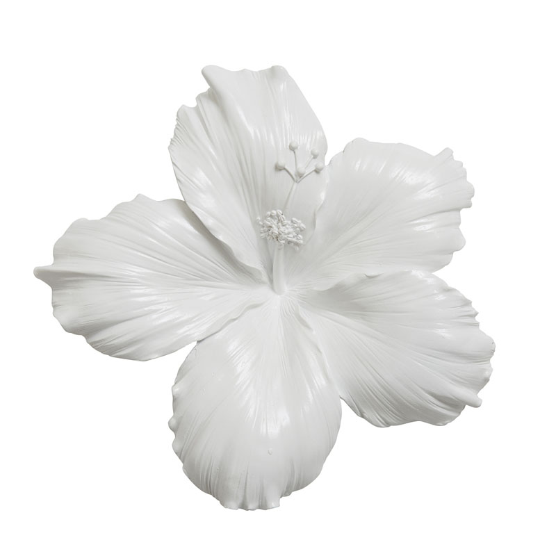 Аксессуар на стену Decor Flowers Hibiscus Белый Аксессуар на стену Decor Flowers Hibiscus Белый в Челябинске | Loft Concept