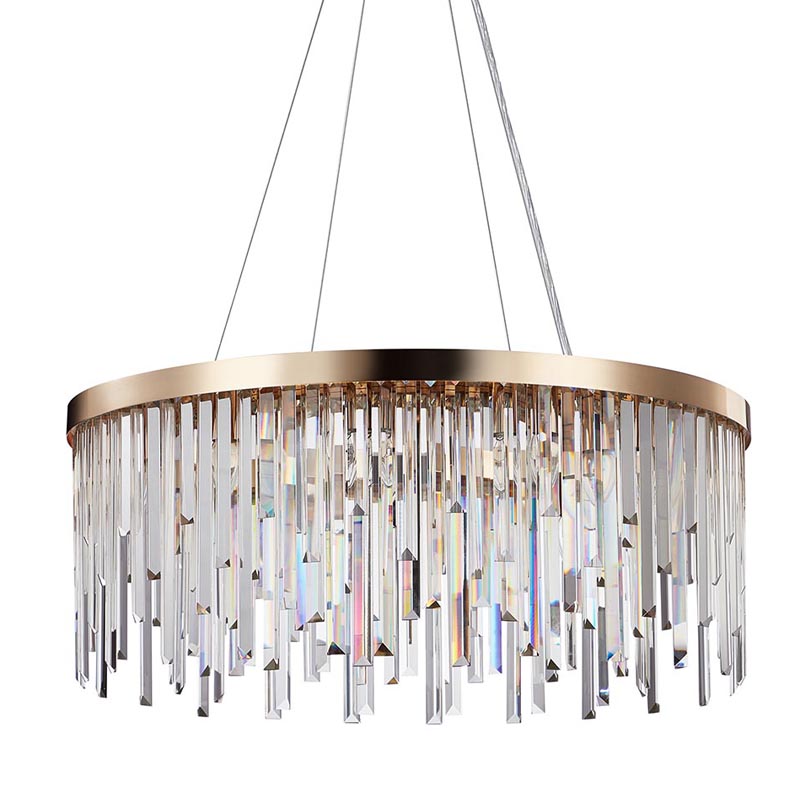 Люстра Bennett Chandelier gold матовое золото Прозрачный Люстра Bennett Chandelier gold матовое золото Прозрачный в Челябинске | Loft Concept