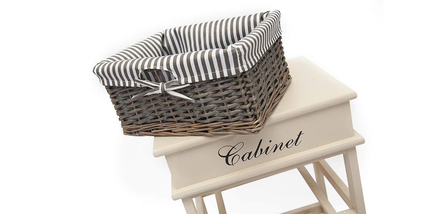 Тумба с 4 корзинами Provence Butter White 4 Boxes - фото №2