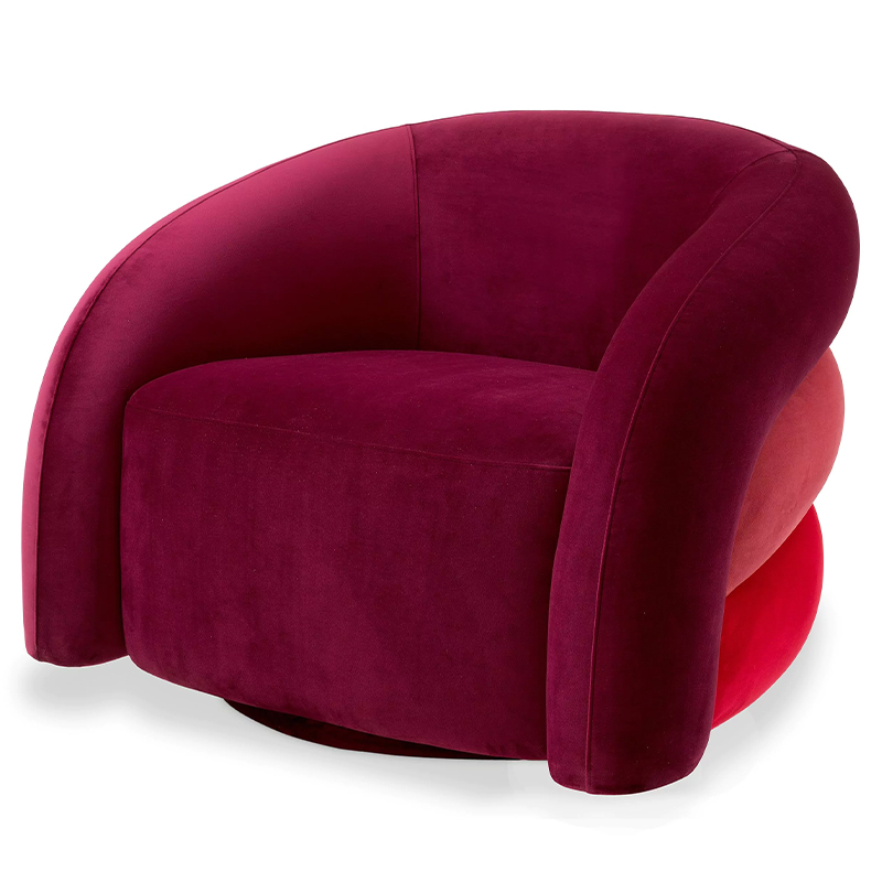 Кресло Eichholtz Chair Novelle Bordeaux Red Velvet Бургундский красный Коралловый Красный Кресло Eichholtz Chair Novelle Bordeaux Red Velvet Бургундский красный Коралловый Красный в Челябинске | Loft Concept