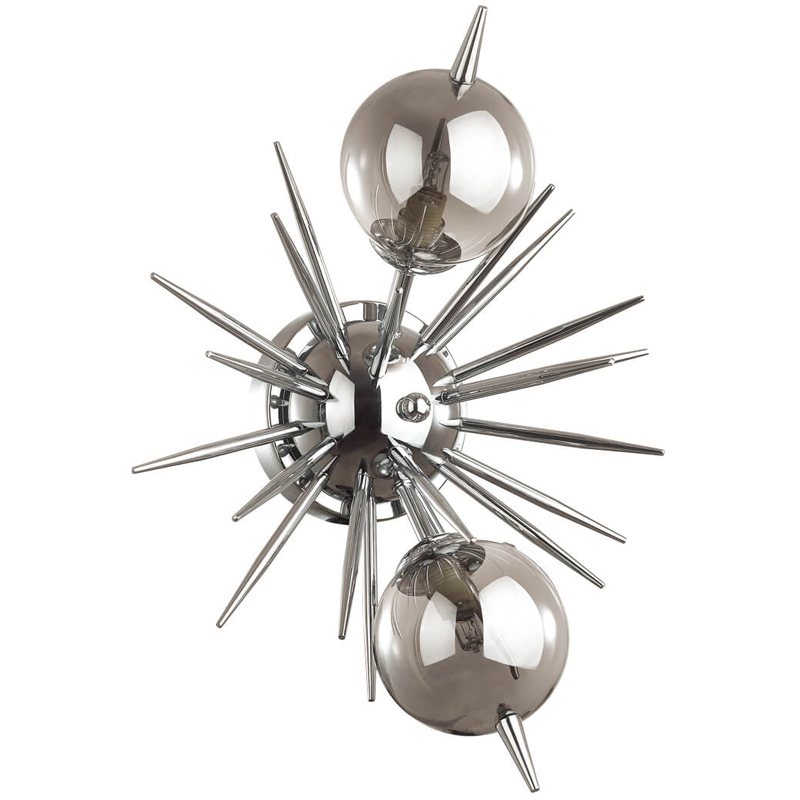 Бра Algot Sputnik Sconce Хром Стекло Смок Бра Algot Sputnik Sconce Хром Стекло Смок в Челябинске | Loft Concept