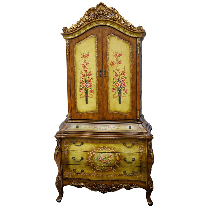 Шкаф Elfred Cupboard Коричневый винтаж Золотой Желтый Шкаф Elfred Cupboard Коричневый винтаж Золотой Желтый в Челябинске | Loft Concept