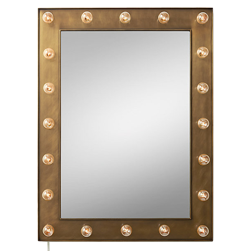 Зеркало с подсветкой Restoration Hardware ILLUMINATED Mirror brass Латунь сатинированная Зеркало с подсветкой Restoration Hardware ILLUMINATED Mirror brass Латунь сатинированная в Челябинске | Loft Concept