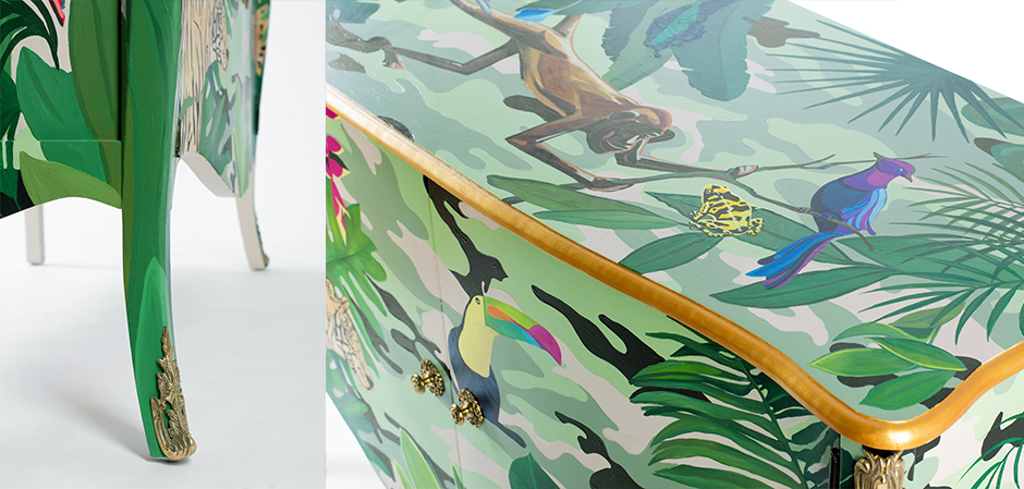 Комод L.XV DRESSER Flowers Jungle Комод L.XV DRESSER Flowers Jungle - Loft-Concept в Челябинске