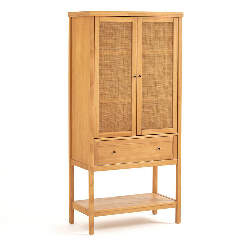 Шкаф Niels Wicker Cupboard 2 Doors Светлый дуб Шкаф Niels Wicker Cupboard 2 Doors Светлый дуб в Челябинске | Loft Concept