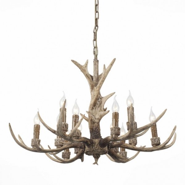 Люстра Hornland Chandelier 12 Коричневый Люстра Hornland Chandelier 12 Коричневый в Челябинске | Loft Concept