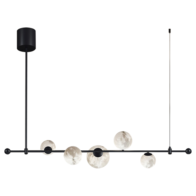 Светильник Tech Lighting Modern Rail Geometric Linear Suspension 5 Black Черный Белый Светильник Tech Lighting Modern Rail Geometric Linear Suspension 5 Black Черный Белый в Челябинске | Loft Concept