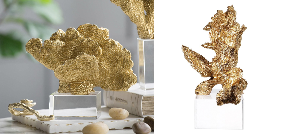 Статуэтка Gold Coral Fan Статуэтка Gold Coral Fan - Loft-Concept в Челябинске