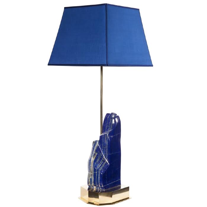 Настольная лампа Lapis Lazuli Lampe von Studio Superego Глянцевое золото Сапфирово-синий Настольная лампа Lapis Lazuli Lampe von Studio Superego Глянцевое золото Сапфирово-синий в Челябинске | Loft Concept