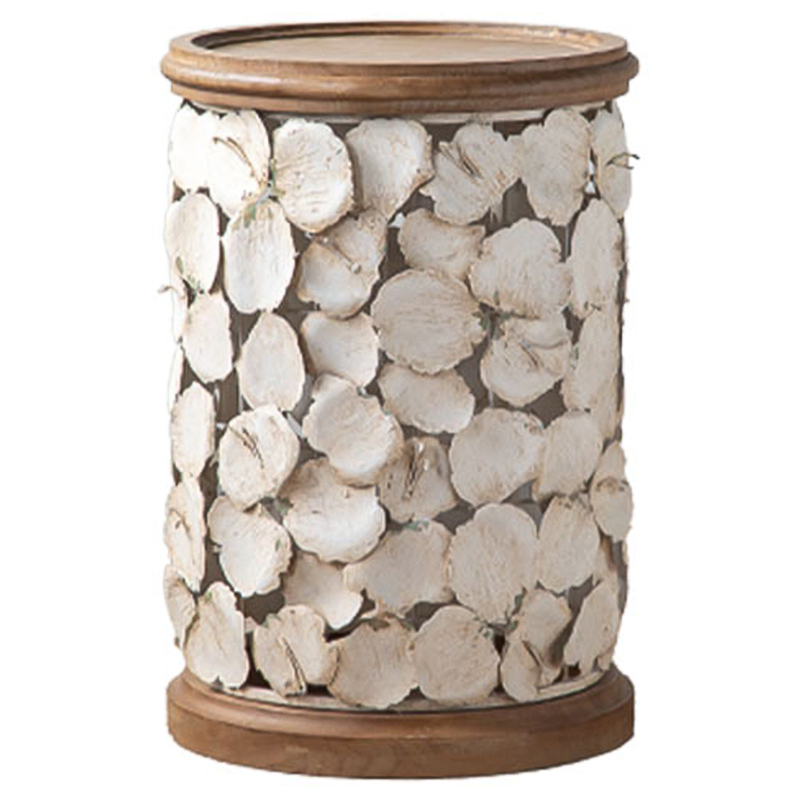 Приставной стол Metal Petals Side Table Бежевый Древесина Приставной стол Metal Petals Side Table Бежевый Древесина в Челябинске | Loft Concept