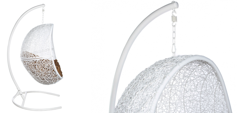 Подвесное уличное кресло Egg Cage white Подвесное уличное кресло Egg Cage white - Loft-Concept в Челябинске
