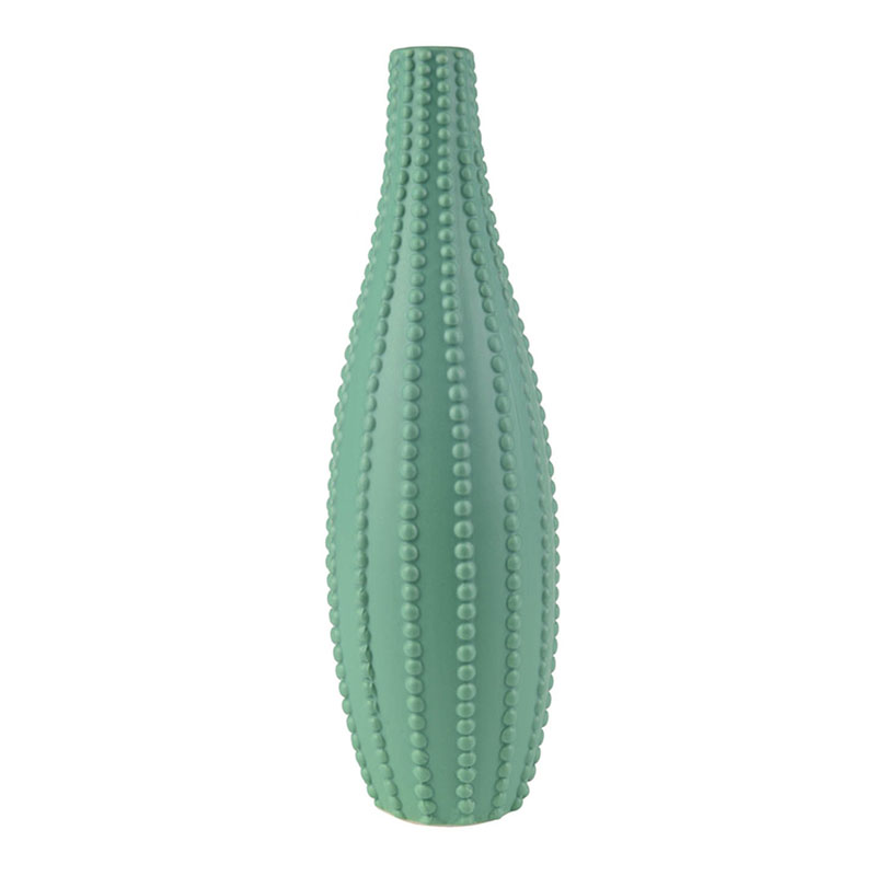 Ваза Ribbed Vase Narrow Throat turquoise 34 Бирюзовый Ваза Ribbed Vase Narrow Throat turquoise 34 Бирюзовый в Челябинске | Loft Concept