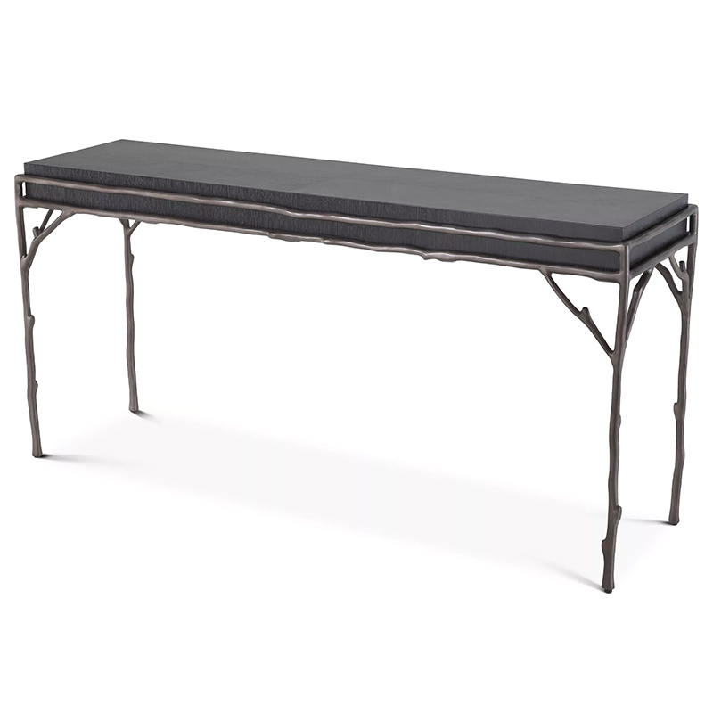 Консоль Eichholtz Console Table Premier Темная бронза Черный в Челябинске | Loft Concept 