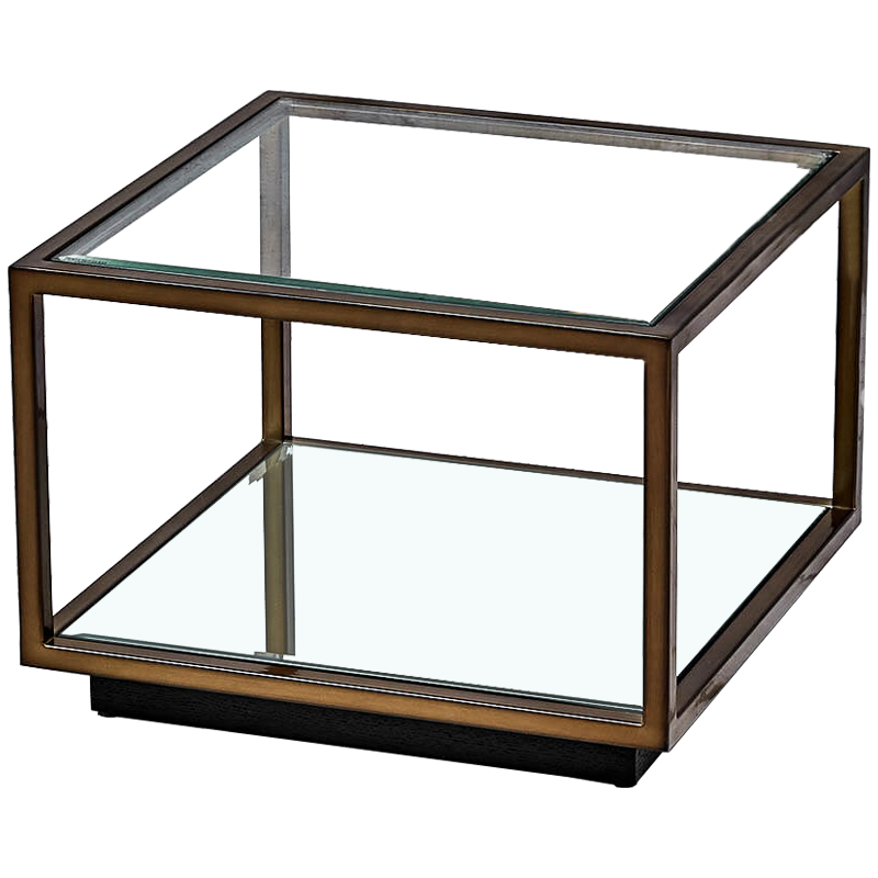 Кофейный стол Transparent Cube 35 Прозрачный Темная бронза Кофейный стол Transparent Cube 35 Прозрачный Темная бронза в Челябинске | Loft Concept