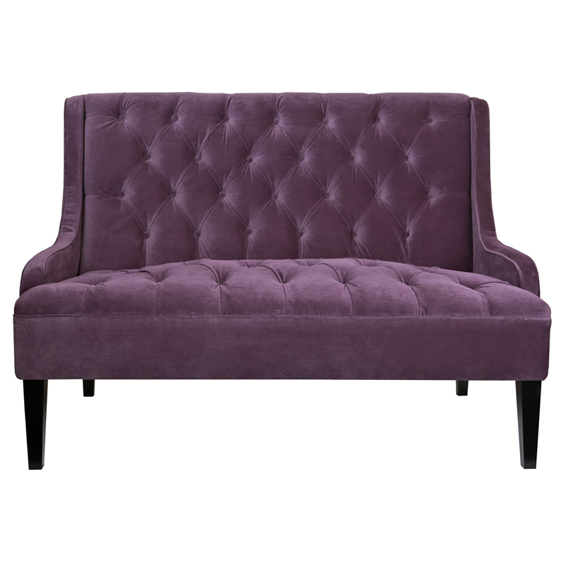 Диван Folket Sofa velour violet Фиолетовый Диван Folket Sofa velour violet Фиолетовый в Челябинске | Loft Concept
