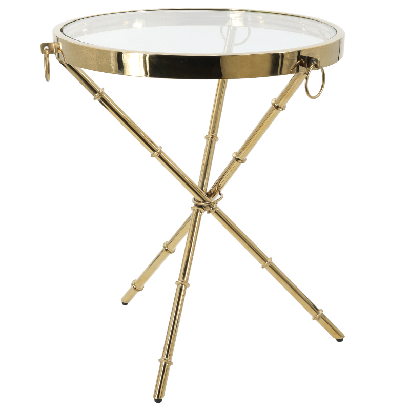 Приставной стол Side Table Omni glass Золотой Приставной стол Side Table Omni glass Золотой в Челябинске | Loft Concept